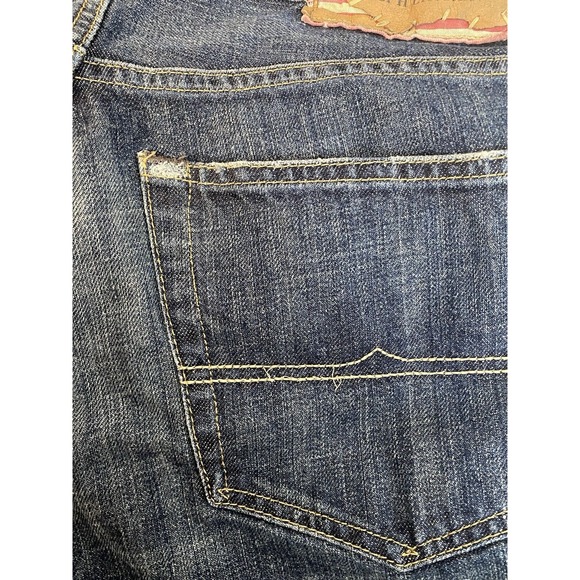 Ralph Lauren Denim & Supply Men Straight Jeans 34x32 American Flag Distressed - Picture 11 of 12